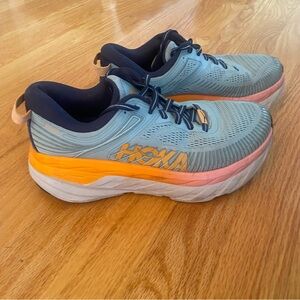 Hoka MulticolorOne one Bondi 7  Athletic Shoes size 6 1/2 wide(D)